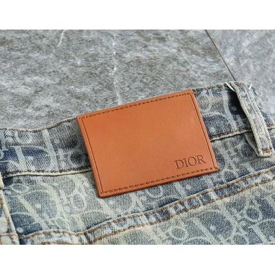 Джинсы Christian Dior Brown Stripe Logo "Blue" фото № 9