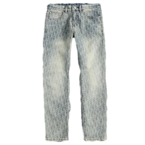 Джинсы Christian Dior Brown Stripe Logo "Blue"