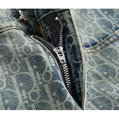 Джинсы Christian Dior Brown Stripe Logo "Blue" фото № 3