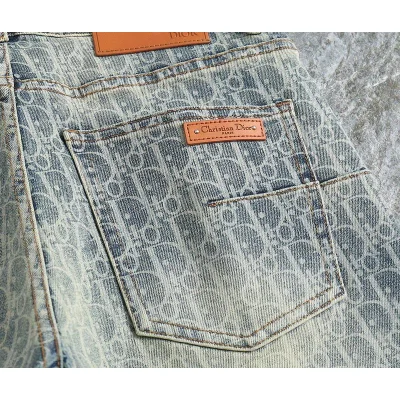 Джинсы Christian Dior Brown Stripe Logo "Blue" фото № 2