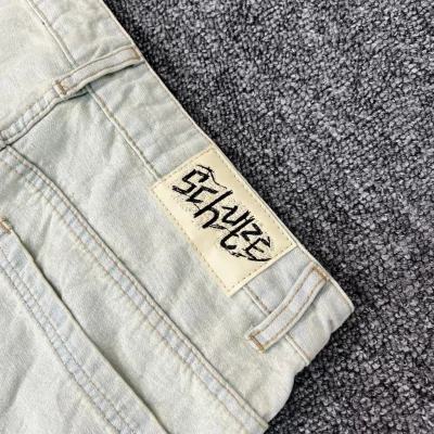 Джинсы Derschutze Stitch "Off-White/Pink" фото № 4
