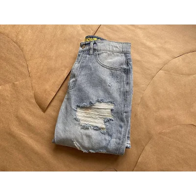 Джинсы Drew House Ragged Style "Blue" фото № 7