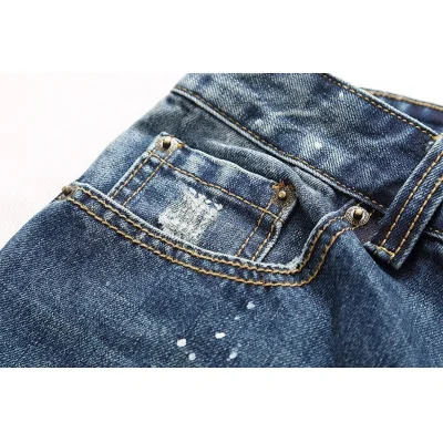 Джинсы DS Quared With Cuts "Blue" фото № 8 Джинсы DS Quared With Cuts "Blue" фото № 8