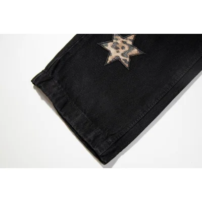 Джинсы Gallery Dept Leopard Stars "Black" фото № 5