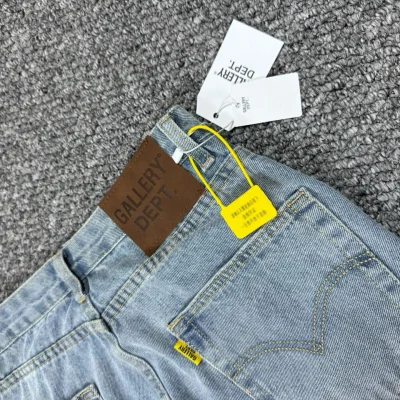 Джинсы Gallery Dept x Chrome Hearts Denim "White Cross" фото № 5