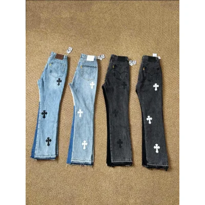 Джинсы Gallery Dept x Chrome Hearts White Cross "Denim" фото № 4