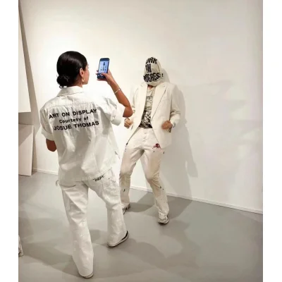 Джинсы Gallery Dept. LA Flare Carpenter "White" фото № 5