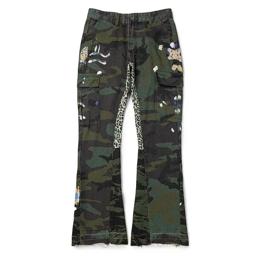 Джинсы Gallery Dept. LA Flare Camo "Green Camouflage"