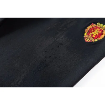 Штаны Balenciaga With Coat Of Arms - In Torn Style "Black" фото № 5 Штаны Balenciaga With Coat Of Arms - In Torn Style "Black" фото № 5