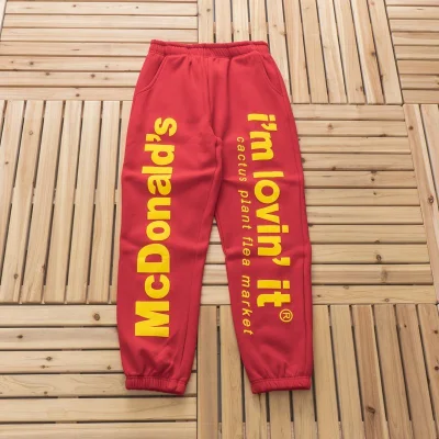 Штаны Cactus Jack Merch Mcdonalds "Red" фото № 9