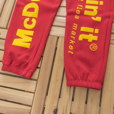 Штаны Cactus Jack Merch Mcdonalds "Red" фото № 8