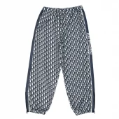 Штаны Dior With Keychain Logo "Blue/White"