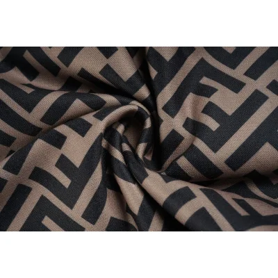 Штаны Fendi With Black Letter Print "Brown" фото № 2