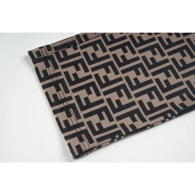 Штаны Fendi With Black Letter Print "Brown" фото № 3