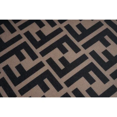 Штаны Fendi With Black Letter Print "Brown" фото № 4