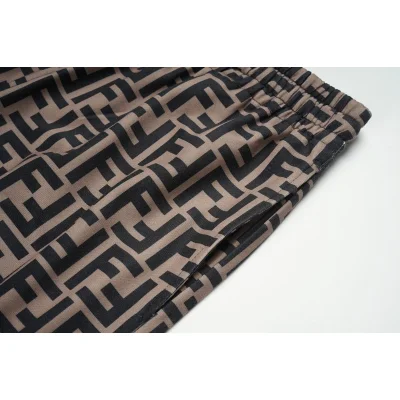 Штаны Fendi With Black Letter Print "Brown" фото № 5