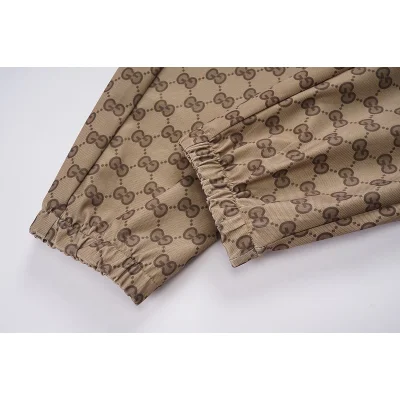 Штаны Gucci Brand Print "Brown" фото № 4