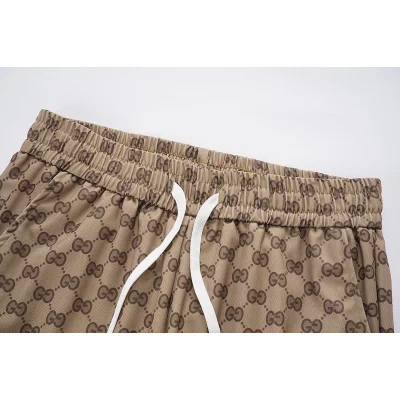 Штаны Gucci Brand Print "Brown" фото № 7