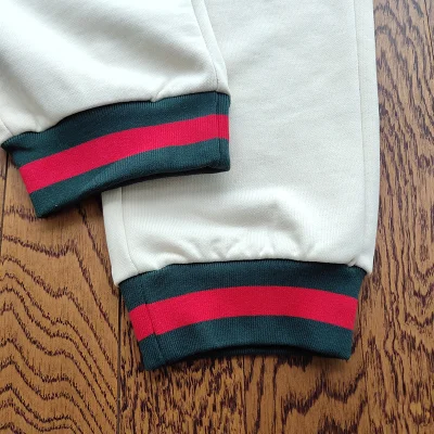 Штаны Gucci Striped Bottom "White" фото № 9