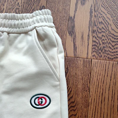 Штаны Gucci Striped Bottom "White" фото № 5