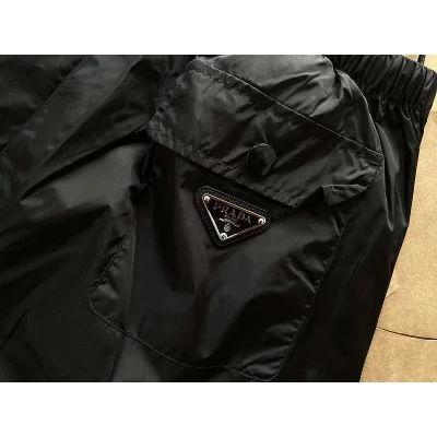Штаны Prada Small Logo On Back Pocket And Elastic Decoration "Black" фото № 9