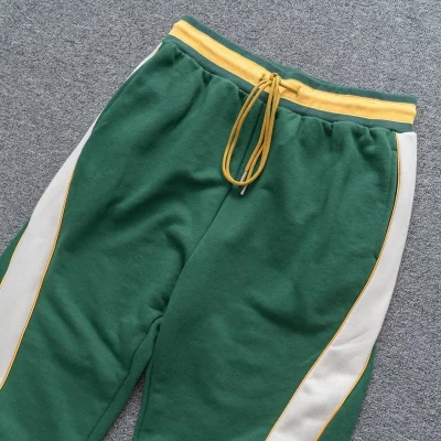 Штаны Rhude On A Yellow Elastic Band With White Stripes "Green" фото № 2