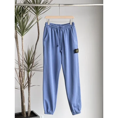Штаны Stone Island With Logo Patch On The Side "Blue" фото № 7
