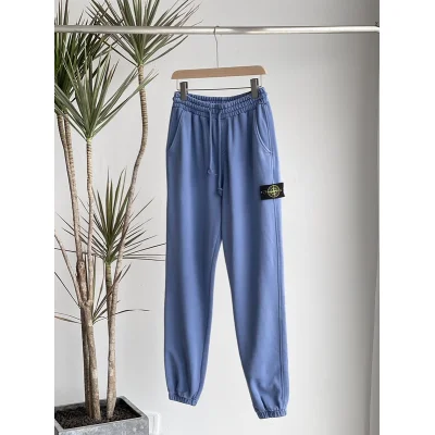 Штаны Stone Island With Logo Patch On The Side "Blue" фото № 8