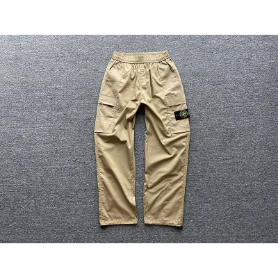 Штаны Stone Island Logo In Fashionable Style "Beige" фото № 8