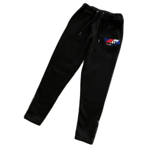 Штаны Trapstar Three Color Logo Front "Black"