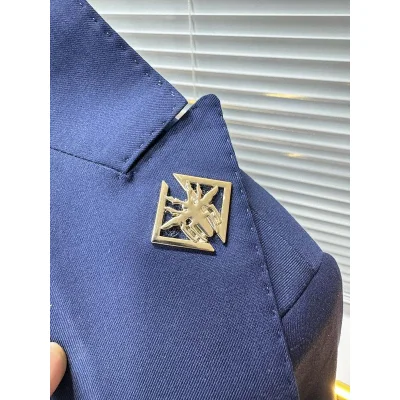 Пиджак Christian Dior Gold Insect Doir Paris "Blue" фото № 5