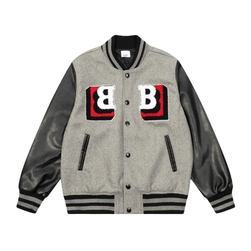 Бомбер Burberry With Logo "Gray"