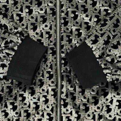 Бомбер Christian Dior Logos Dior Gray Rhinestones "Black" фото № 4 Бомбер Christian Dior Logos Dior Gray Rhinestones "Black" фото № 4