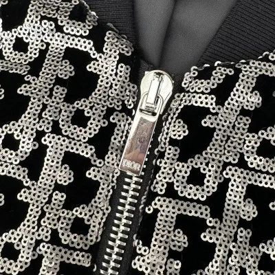 Бомбер Christian Dior Logos Dior Gray Rhinestones "Black" фото № 3 Бомбер Christian Dior Logos Dior Gray Rhinestones "Black" фото № 3