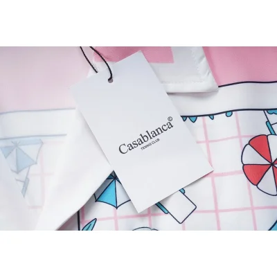 Рубашка Casablanca Plaid and Umbrellas "Blue" фото № 4