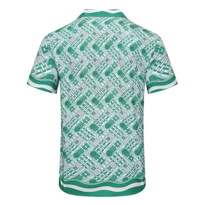 Рубашка Casablanca Orbit Print And Waves Edge Decoration "Green" фото № 2