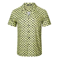 Рубашка Dolce Gabbana Hearts Print And Front Pocket "Yellow"