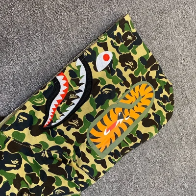 Худи A Bathing Ape Hood With A Pattern ZIP "Green/Black" фото № 6