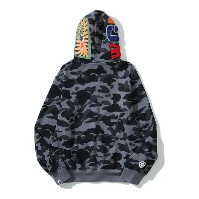 Худи A Bathing Ape Shark Hood ZIP "Gray" фото № 2 Худи A Bathing Ape Shark Hood ZIP "Gray" фото № 2