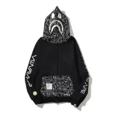 Худи A Bathing Ape Painted Hood ZIP "Black"