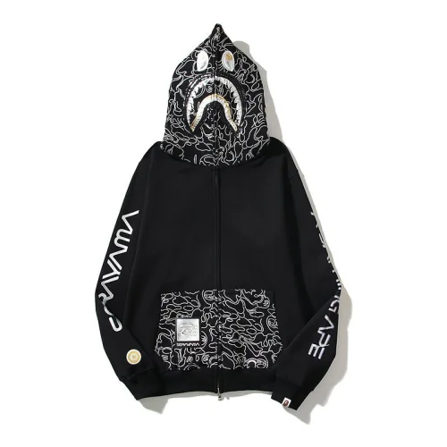 Худи A Bathing Ape Painted Hood ZIP "Black"