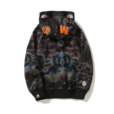Худи A Bathing Ape Colored Streaks Shark Zip "Black, Blue" фото № 2 Худи A Bathing Ape Colored Streaks Shark Zip "Black, Blue" фото № 2