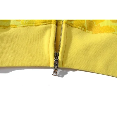 Худи A Bathing Ape Shark Monkey Print "Yellow" фото № 4