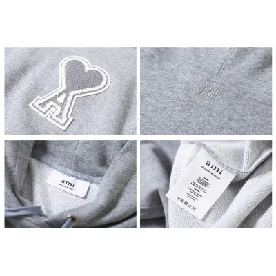 Худи Amiri Brand Logo With Edging "Gray" фото № 9