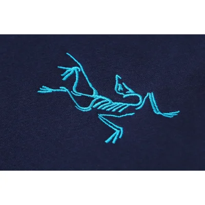 Худи Arcteryx Skeleton Logo ZIP "Blue" фото № 4