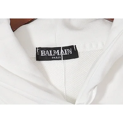 Худи Balmain Invisible Logo "White" фото № 7