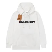 Худи Burberry Frontside Central Contrast Black Logo "White"
