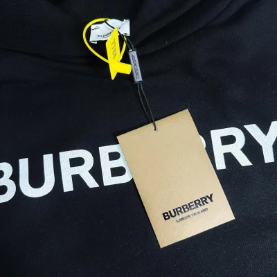 Худи Burberry Frontside Contrast Up Logo Burberry "Black" фото № 5