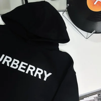 Худи Burberry Frontside Contrast Up Logo Burberry "Black" фото № 3