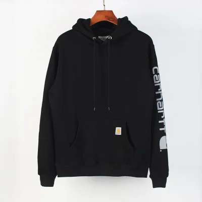 Худи Carhartt With Text Logo On The Sleeve "Black" фото № 2 Худи Carhartt With Text Logo On The Sleeve "Black" фото № 2